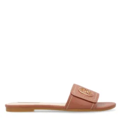 Ciabatte Donna Flat LIU JO Sandy 03 in Pelle Marrone