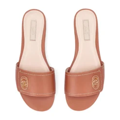 Ciabatte Donna Flat LIU JO Sandy 03 in Pelle Marrone