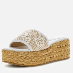 Ciabatte Donna GUESS Linea Binata Colore White - Natural