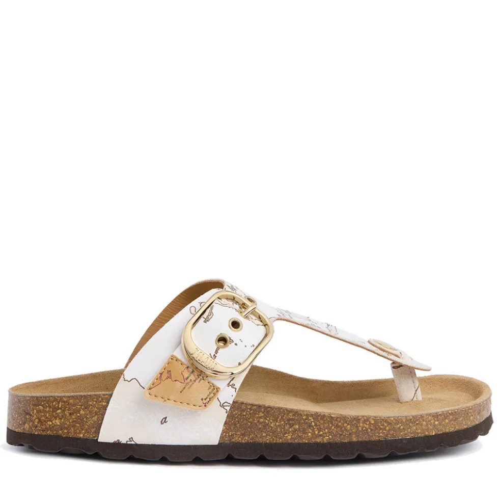 Ciabatte Donna Infradito 1A Classe Alviero Martini linea White Geo Mix 1512