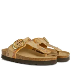 Ciabatte Donna Infradito 1A Classe Alviero Martini in Eco Nappa stampa Geo Classic 1425