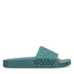 Ciabatte Donna LIU JO Kos 21 stampa Monogram in Gomma Verde