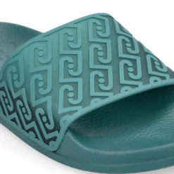Ciabatte Donna LIU JO Kos 21 stampa Monogram in Gomma Verde