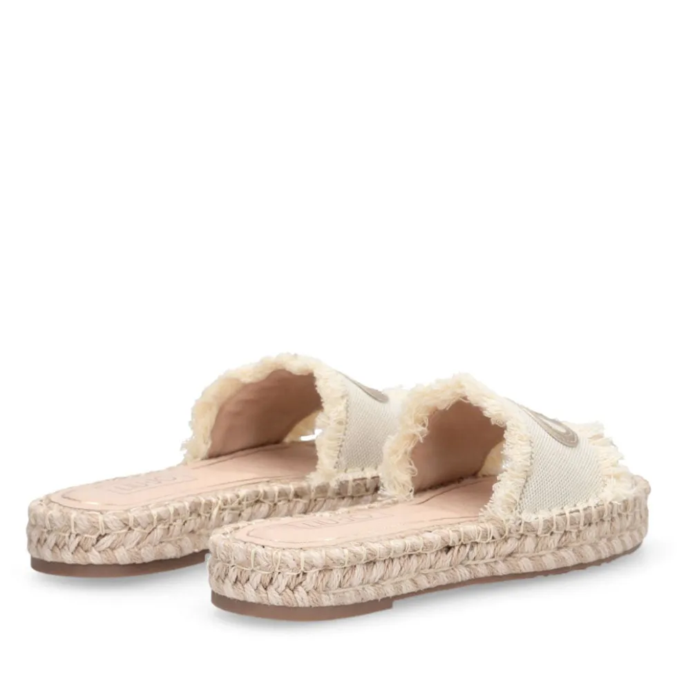Ciabatte Donna Modello Espradillas LIU JO Paros 02 in Canvas Bianco
