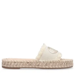 Ciabatte Donna Modello Espradillas LIU JO Paros 02 in Canvas Bianco