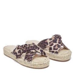 Ciabatte Donna Modello Espradillas LIU JO Paros 03 in Tessuto Stampa Animalier