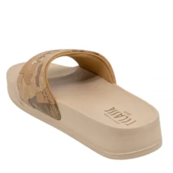 Ciabatte Platform 1A Classe Alviero Martini in Gomma Geo Beige 2505