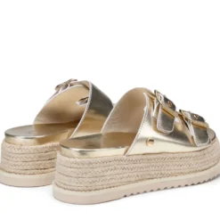 Ciabatte Platform CULT Doja 4515 in Pelle Oro