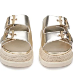 Ciabatte Platform CULT Doja 4515 in Pelle Oro