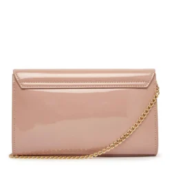 Clutch con Tracolla LOVE MOSCHINO in Vernice Rosa