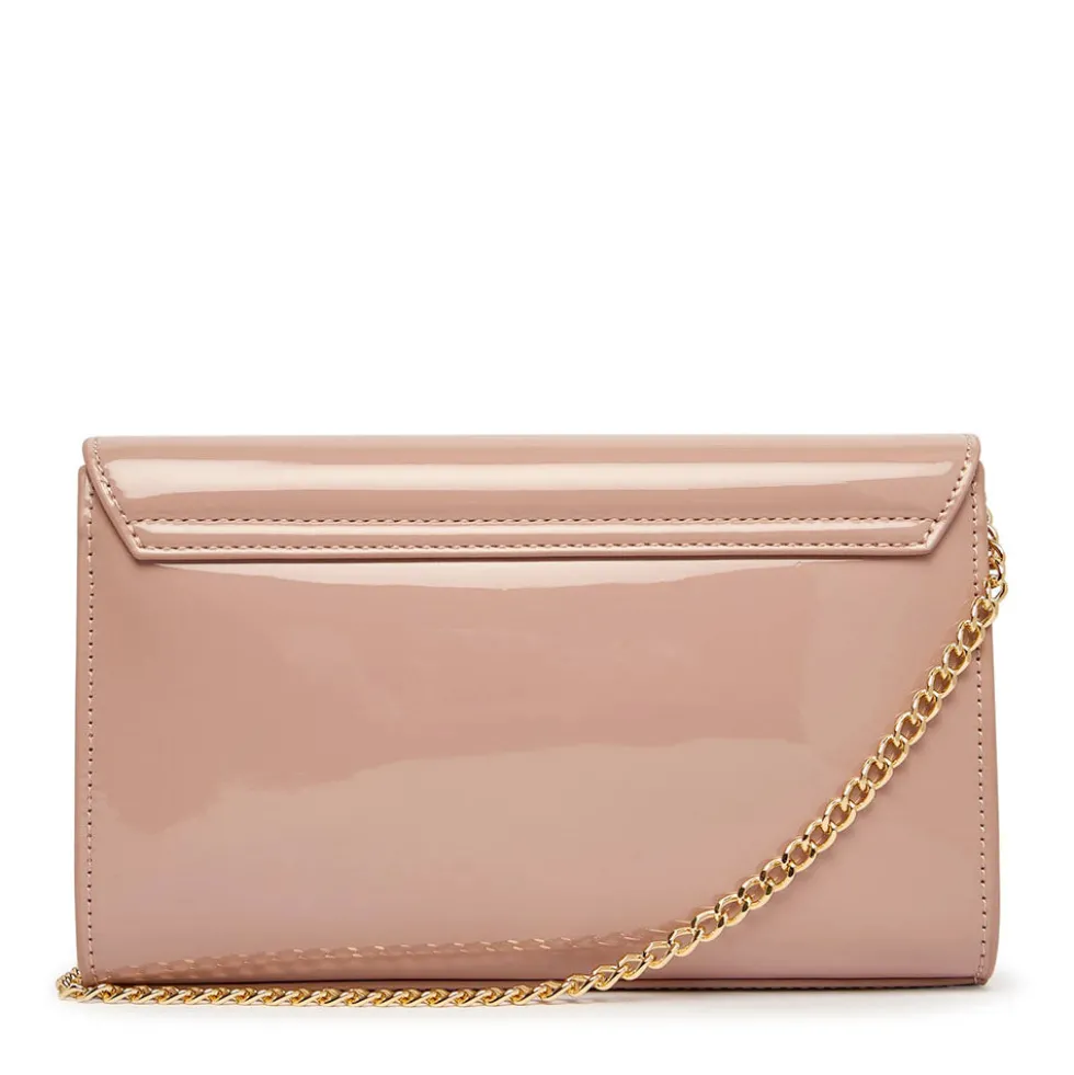 Clutch con Tracolla LOVE MOSCHINO in Vernice Rosa