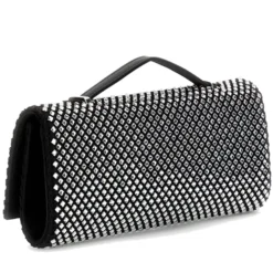 Clutch Donna a Mano con Tracolla GUESS Linea Tasmin colore Nero