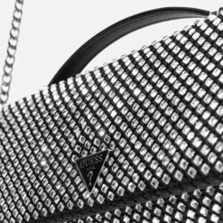 Clutch Donna a Mano con Tracolla GUESS Linea Tasmin colore Nero