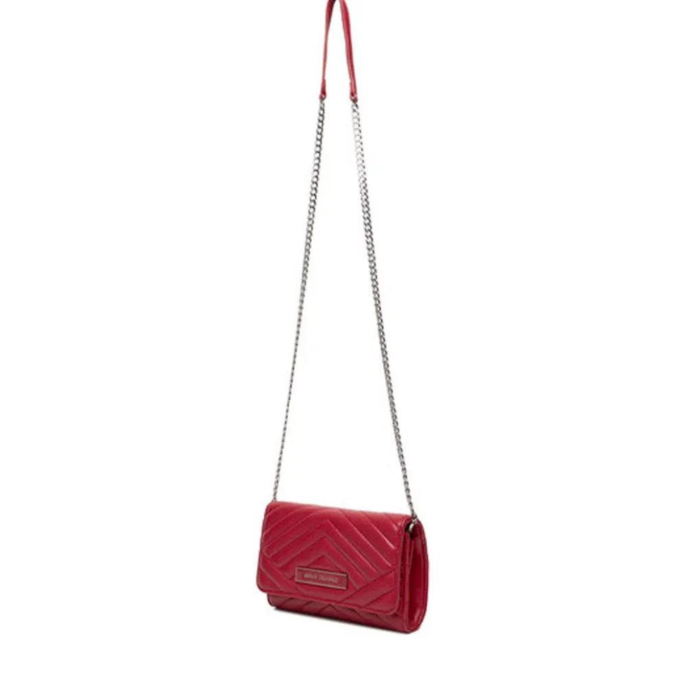 Clutch Donna con Tracolla in Catena ARMANI EXCHANGE colore Red Dahlia