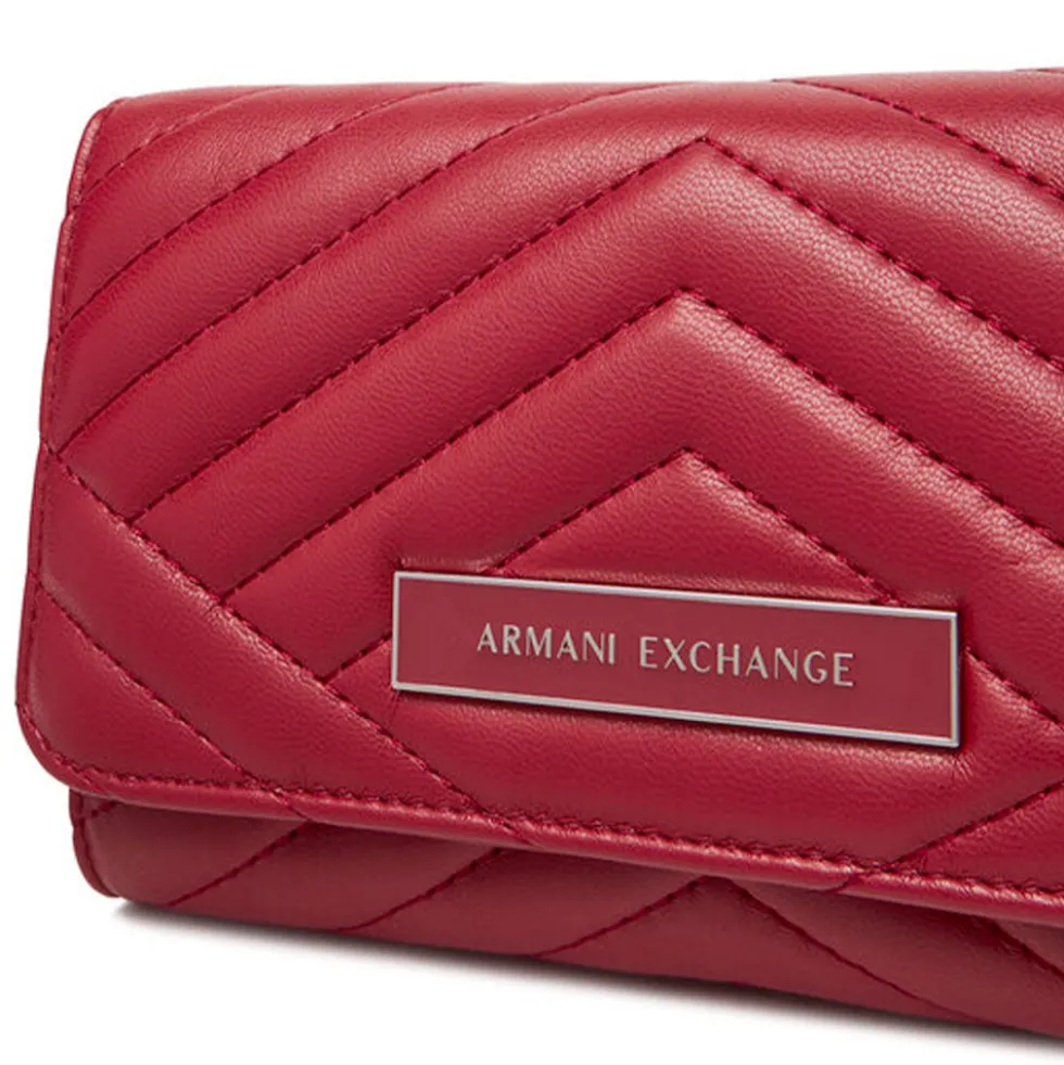 Clutch Donna con Tracolla in Catena ARMANI EXCHANGE colore Red Dahlia