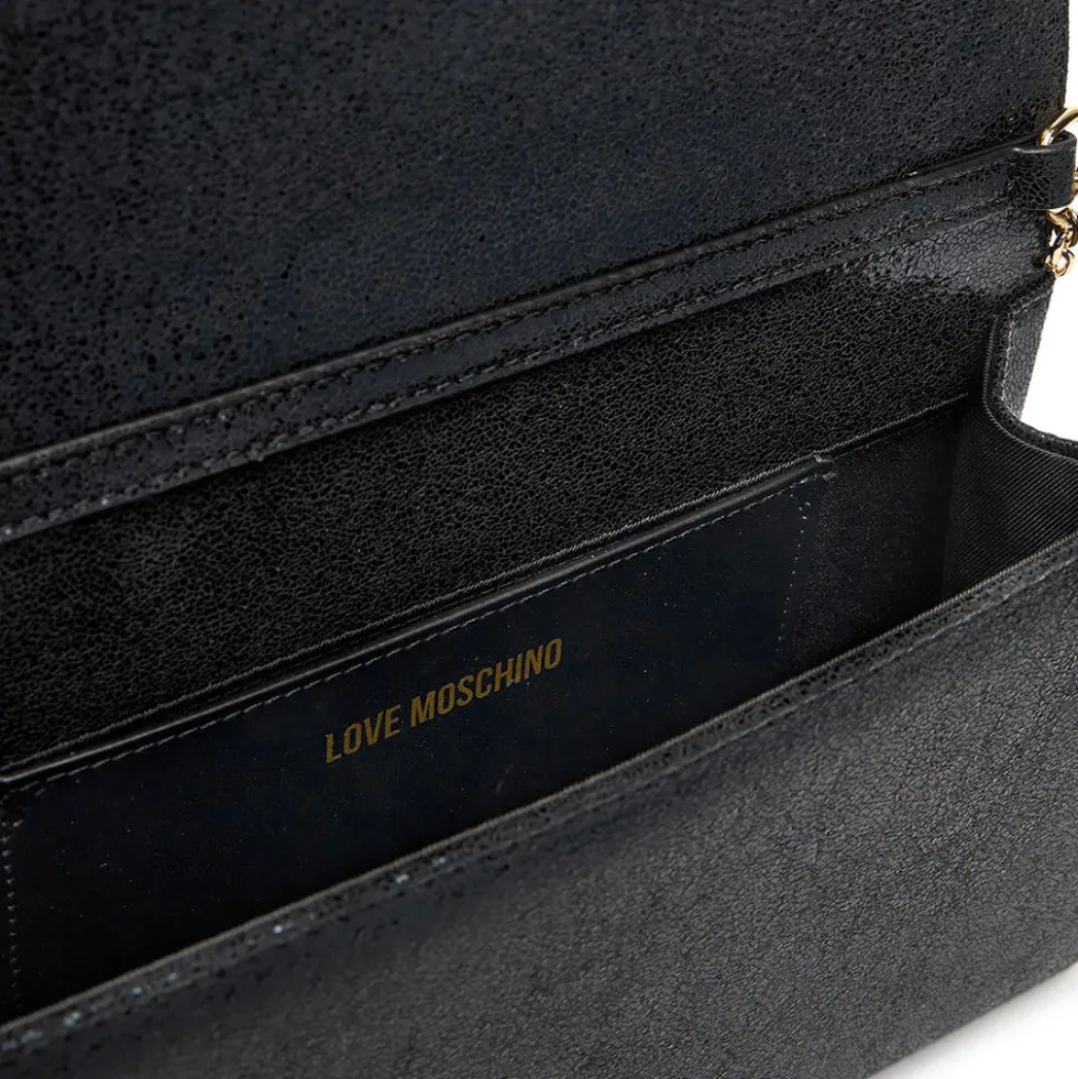 Clutch Donna con Tracolla LOVE MOSCHINO linea Smart Daily Soft Nero