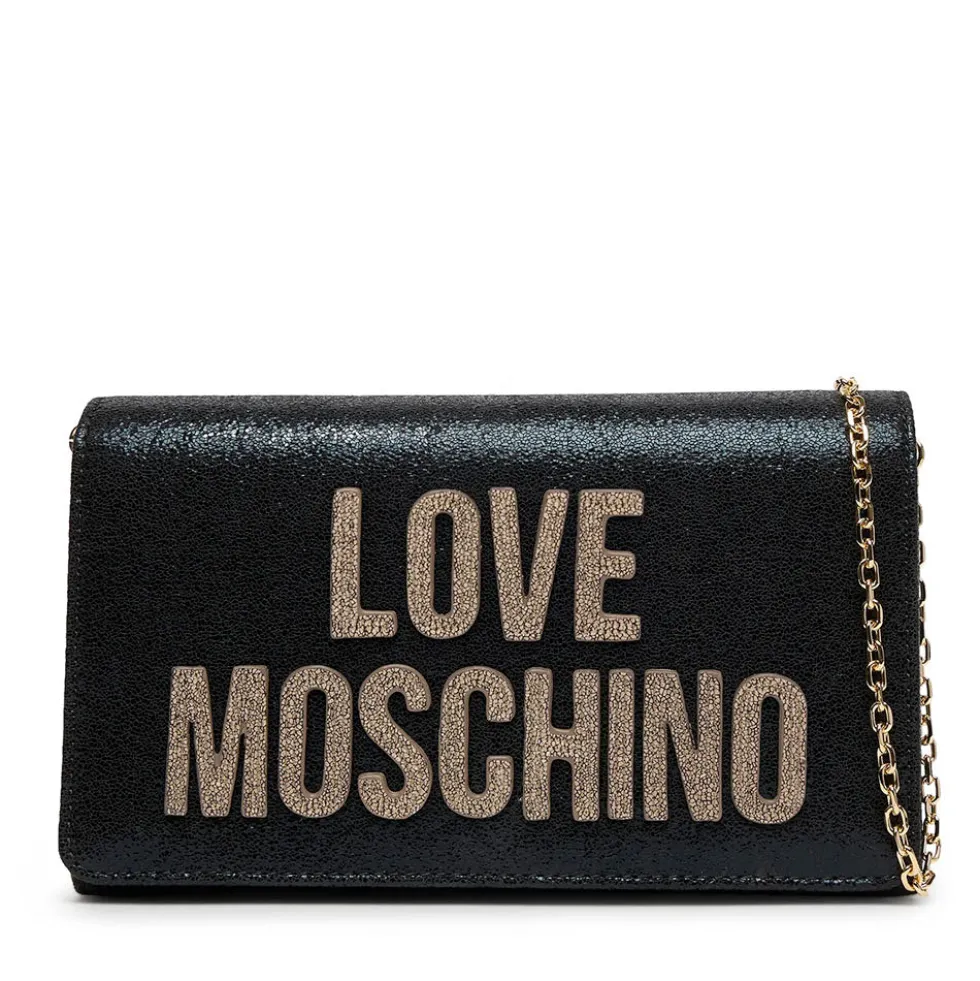 Clutch Donna con Tracolla LOVE MOSCHINO linea Smart Daily Soft Nero