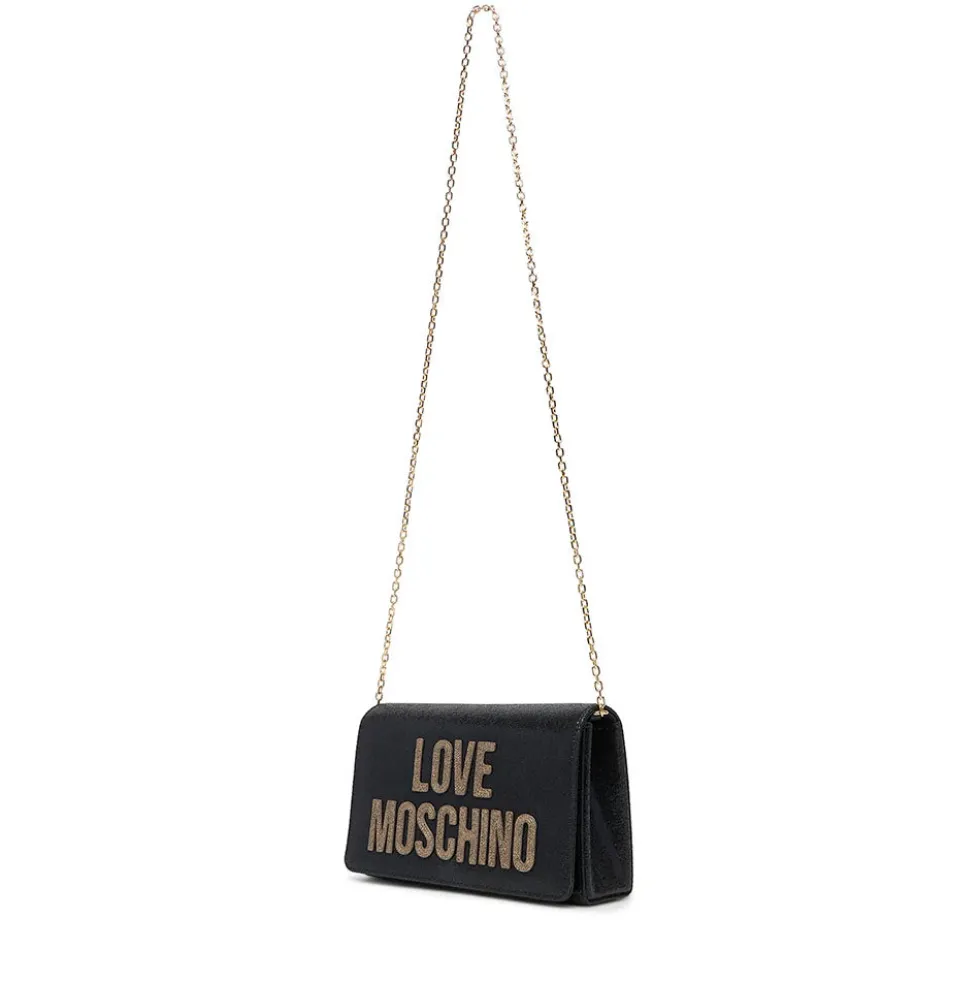 Clutch Donna con Tracolla LOVE MOSCHINO linea Smart Daily Soft Nero