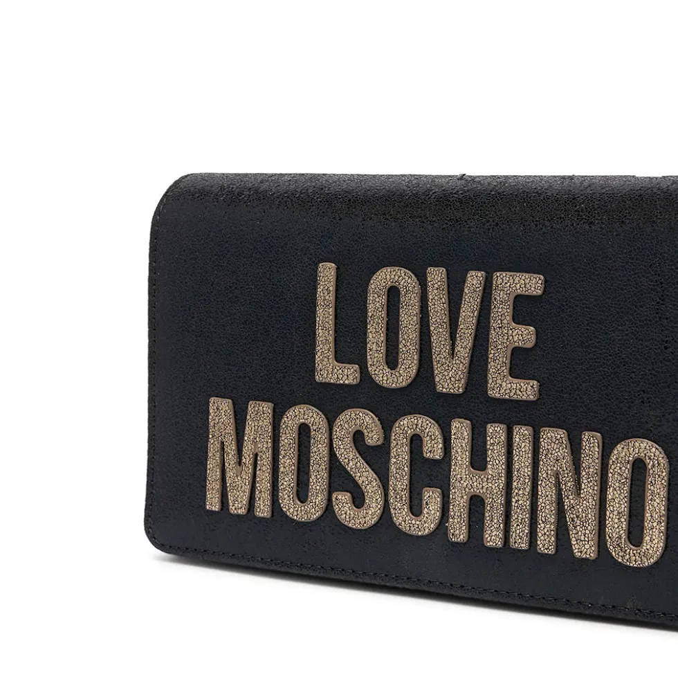 Clutch Donna con Tracolla LOVE MOSCHINO linea Smart Daily Soft Nero