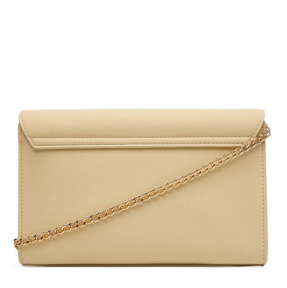 Clutch Donna con Tracolla LOVE MOSCHINO linea Smart Daily Bag Lettering Logo color Burro