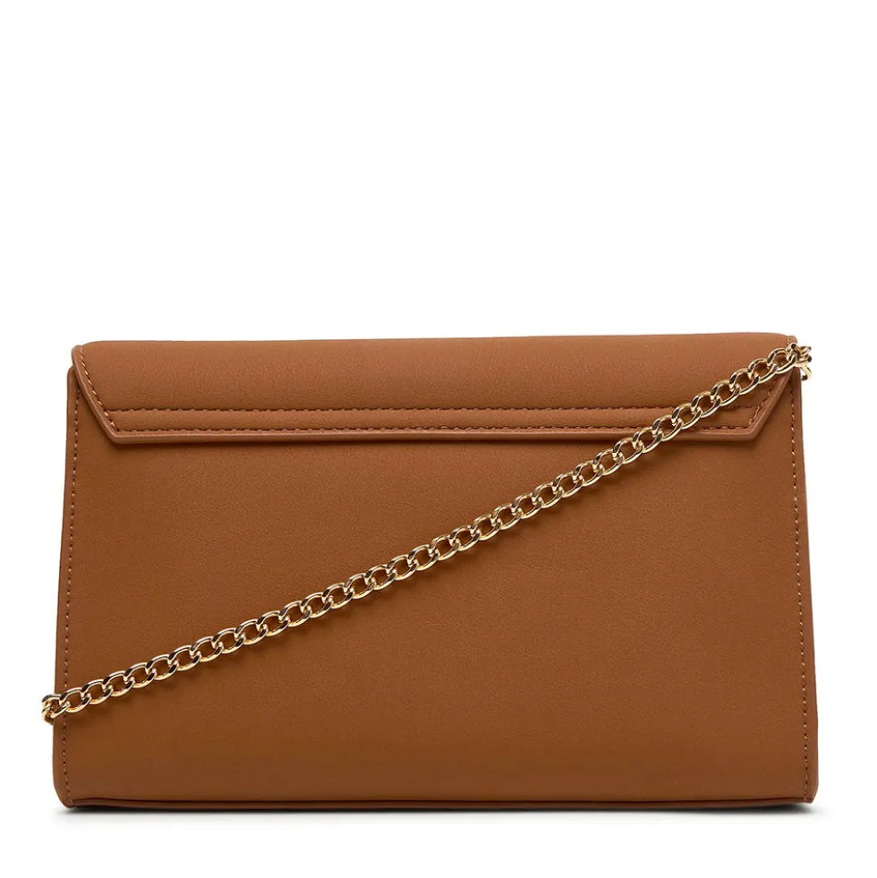 Clutch Donna con Tracolla LOVE MOSCHINO linea Smart Daily Bag Lettering Logo color Cuoio
