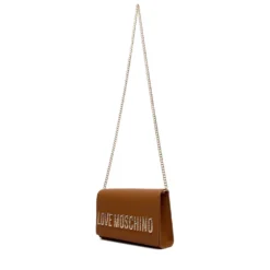 Clutch Donna con Tracolla LOVE MOSCHINO color Cuoio con Maxi Logo