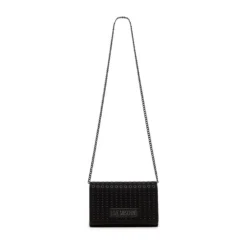 Clutch Donna con Tracolla LOVE MOSCHINO linea Glam Up Nera con Logo Canna di Fucile