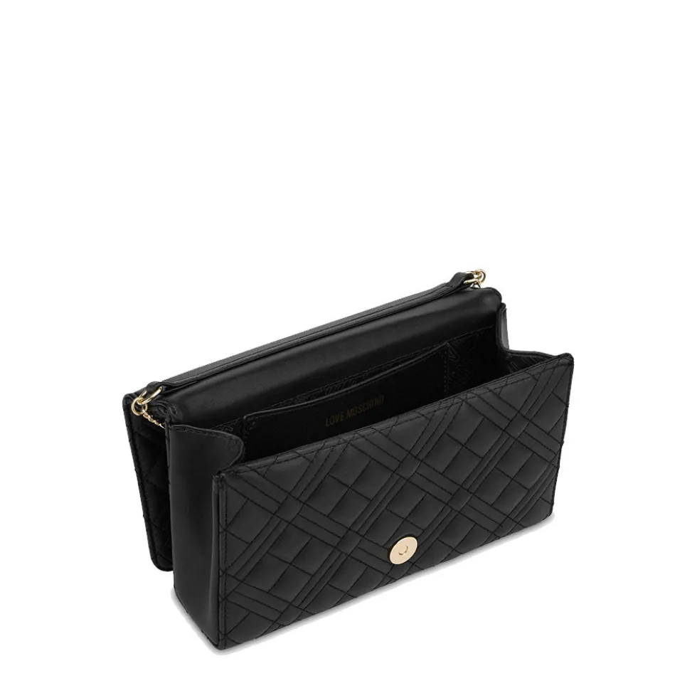 Clutch Donna con Tracolla LOVE MOSCHINO linea Smart Daily Quilted Nero