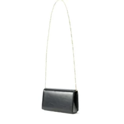 Clutch Donna con Tracolla LOVE MOSCHINO Nera con Logo Ricamato e Borchie