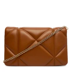 Clutch Trapuntata con Tracolla LOVE MOSCHINO linea Embossed color Cuoio