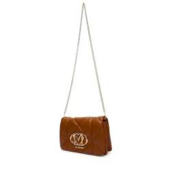 Clutch Trapuntata con Tracolla LOVE MOSCHINO linea Embossed color Cuoio