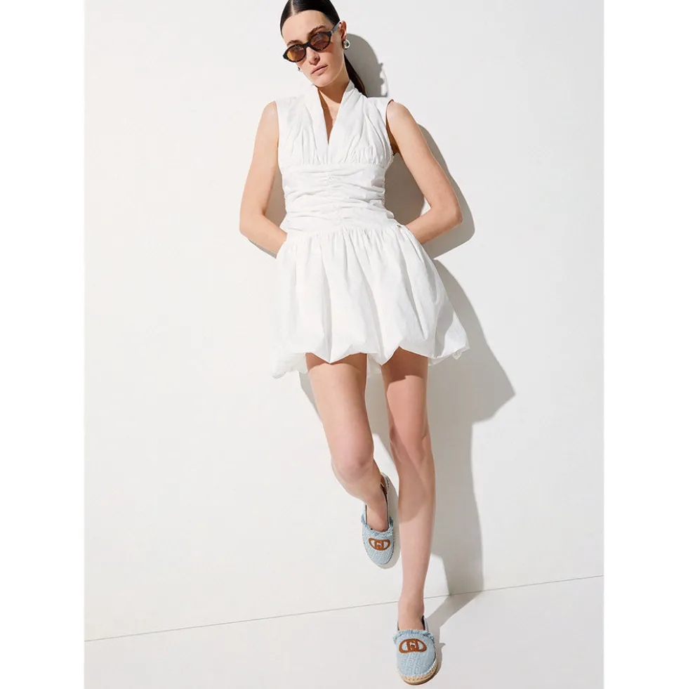Espadrillas Donna LIU JO Capri 01 in Denim Jacquard Light Blue