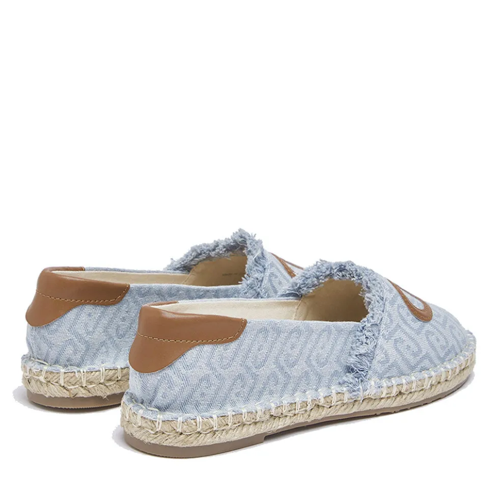 Espadrillas Donna LIU JO Capri 01 in Denim Jacquard Light Blue