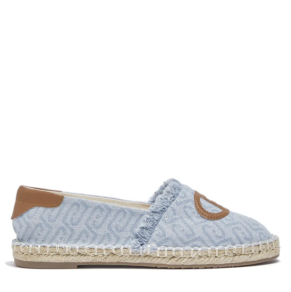 Espadrillas Donna LIU JO Capri 01 in Denim Jacquard Light Blue