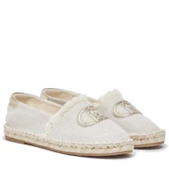 Espadrillas Donna LIU JO Capri 01 in Canvas Beige con Maxi Logo