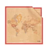 Foulard 50 x 50 cm 1A Classe Alviero Martini in Seta stampa Geo Classic e Rosso Papavero 3250