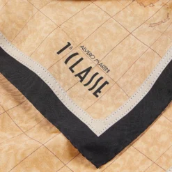 Foulard 50 x 50 cm 1A Classe Alviero Martini in Seta stampa Geo Classic e Nero 3250