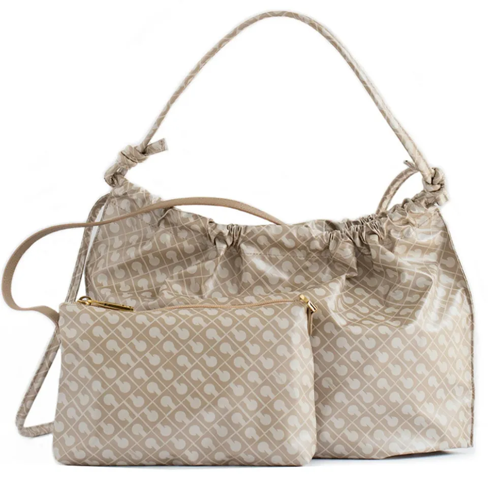 Hobo Bag Donna GHERARDINI in Tessuto Softy colore Creta