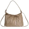 Hobo Bag Donna GHERARDINI in Tessuto Softy colore Tabacco - Burro