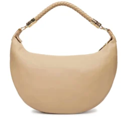 Hobo Bag Donna LOVE MOSCHINO in Ecopelle Taupe