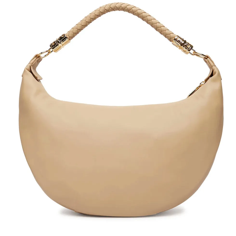 Hobo Bag Donna LOVE MOSCHINO in Ecopelle Taupe