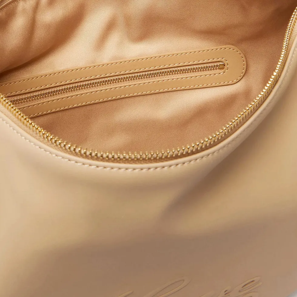 Hobo Bag Donna LOVE MOSCHINO in Ecopelle Taupe