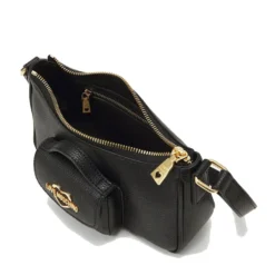 Hobo Bag Donna LOVE MOSCHINO in Pelle Nera