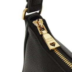 Hobo Bag Donna LOVE MOSCHINO in Pelle Nera