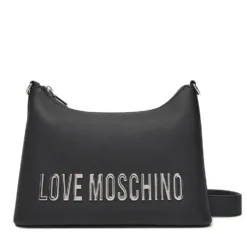 Hobo Bag Donna LOVE MOSCHINO linea Bold Bag colore Nero e Nikel