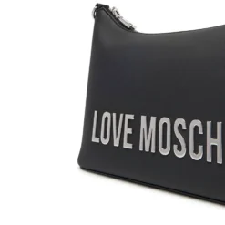 Hobo Bag Donna LOVE MOSCHINO linea Bold Bag colore Nero e Nikel