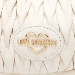 Hobo Bag Donna LOVE MOSCHINO Trapuntata Avorio