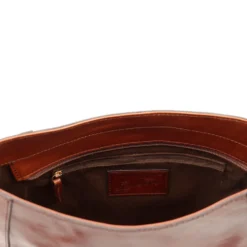 Hobo Bag Donna THE BRIDGE linea Maddalena in Pelle Marrone