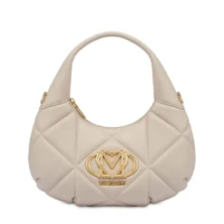 Hobo Bag LOVE MOSCHINO linea Embossed Avorio