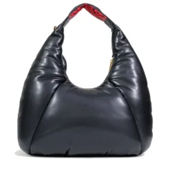 Hobo Bag LOVE MOSCHINO linea Puffy Logo Trapuntata Imbottita Nera